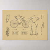 1890  brochure met fietspatroon poster (Voorkant)