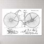 1890  brochure over fietspatroon — Kunstafdrukken Poster (Voorkant)