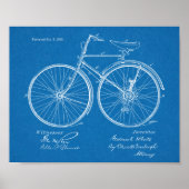 1890  brochure over fietspatroon — Kunstafdrukken Poster (Voorkant)