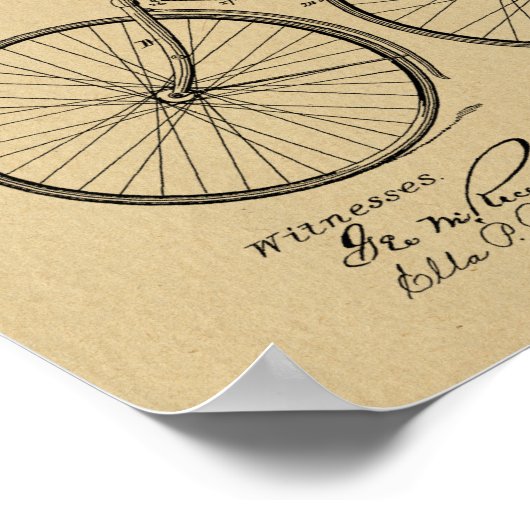 1890  brochure over fietspatroon — Kunstafdrukken Poster (Hoek)