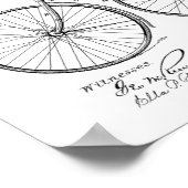 1890 brochure over fietspatroon — Kunstafdrukken Poster (Hoek)