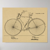 1890 fietsenophangteken — Kunstafdrukken Poster (Voorkant)