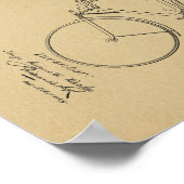 1890  fietsvelocipede-patentkunst poster (Hoek)