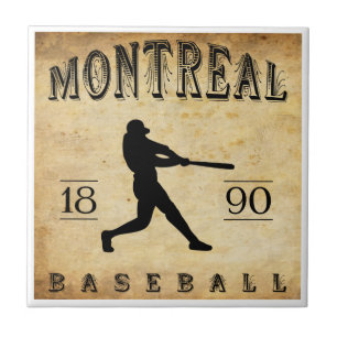 1890 het Honkbal van Montreal Quebec Canada Tegeltje