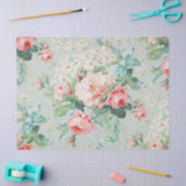 1890 Illustratie van Bloeiende Bloemen Tissuepapier (Craft)