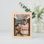 1890 Italiaans nieuwjaarsblad cover Briefkaart (Staand voorkant)