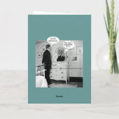 1890 MAN SPIEGELREFLECTIE GRAPPIGE SPRAAKBUBBEL KAART (Achterkant)