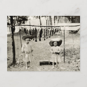 1890 Meisjes Vist Briefkaart
