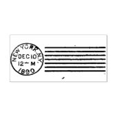 1890 New York City Postal Annuleren Rubberstempel (Afrduk)