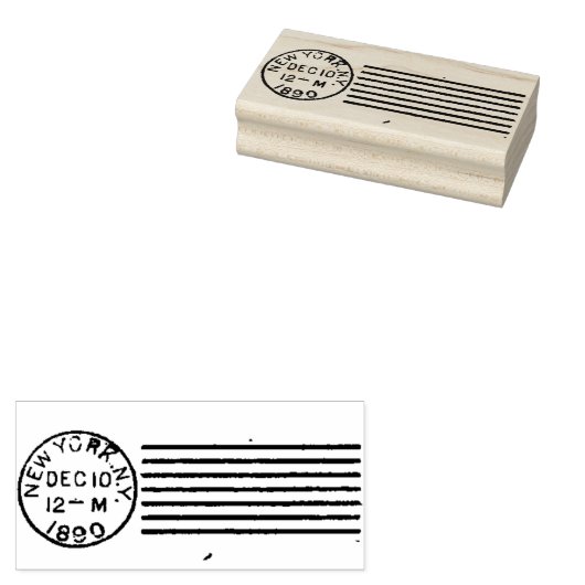 1890 New York City Postal Annuleren Rubberstempel (Gestempeld)