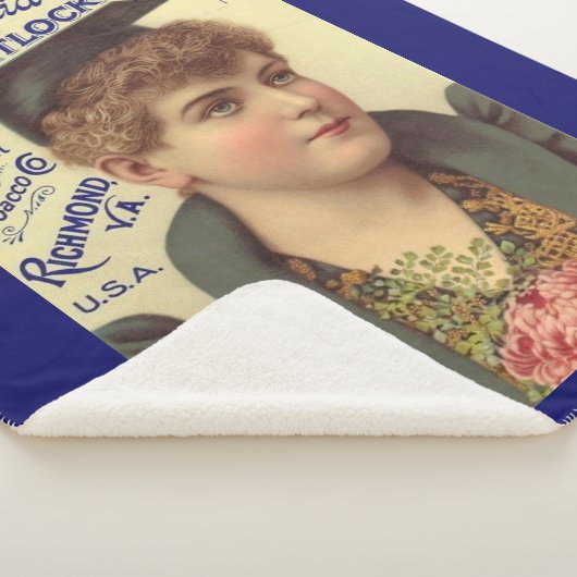 1890 Old Virginia Cheroots en print Sherpa Deken (3/4)