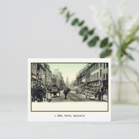 1890 Perth, Australië Briefkaart (Staand voorkant)