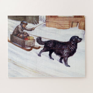 "1890 THE NEWFOUNDLAND DOG" LEGPUZZEL