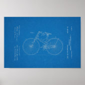 1890  velocipede-patentafdrukken poster (Voorkant)