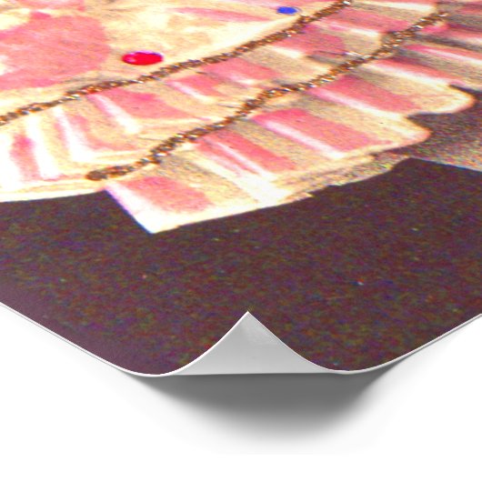 1890 vrouw in friet attire print (Hoek)