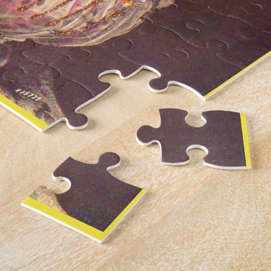 1890 vrouw in frilly attire legpuzzel (Zijkant)