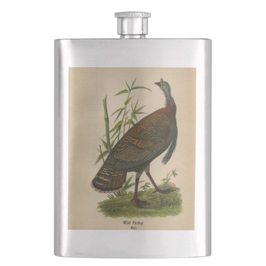 1890 Wild Turkey Flask Flacon (Voorkant)