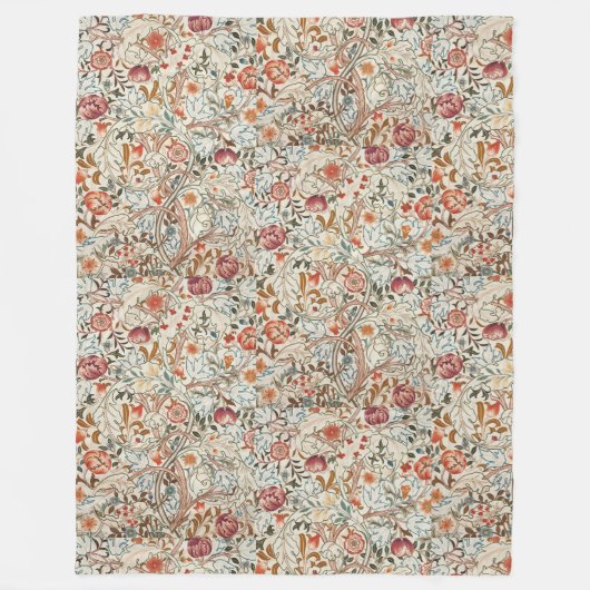 1890  William Morris Acanthus Portière Fleece Deken (Voorkant)