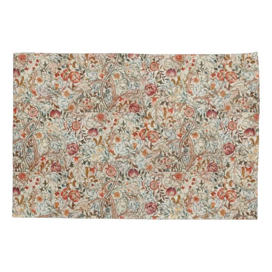 1890  William Morris Acanthus Portière Kussensloop (Achterkant-Links)