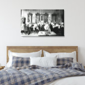 1890's Barber Shop Fotografie Origineel Canvas Afdruk (Insitu (Slaapkamer))