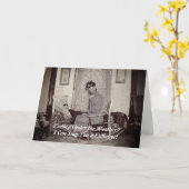 1890's Cross Dressing Man Get Well Sick Kaart Foto (Gele Bloem)