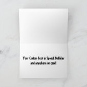 1890's Dapper Mannen Toasting Speech Bubbles Custo Kaart (Binnen)