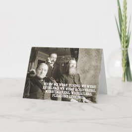 1890'S  GRAPPIGE FOTO PATHETISCH TRIEST OUD KAART