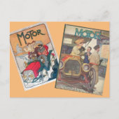 "1890's Motor Cover Postcard" Briefkaart (Voorkant)