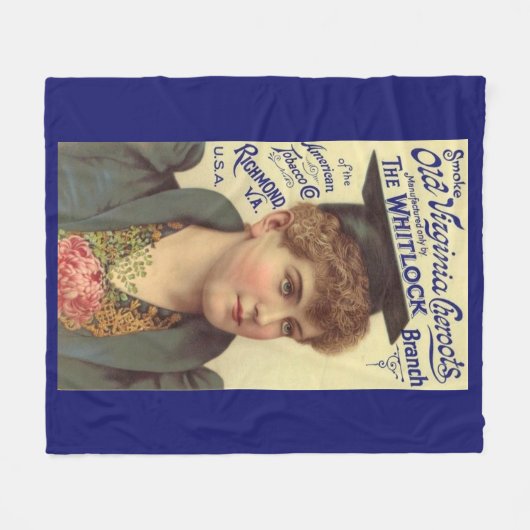 1890s Old Virginia Cheroots en Fleece Deken (Voorkant (Horizontaal))