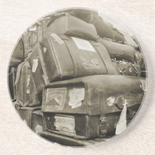 1890's REISLUGAGE-TEAMSTER WAGON SUITCASE Zandsteen Onderzetter