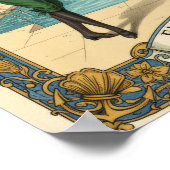 1890s Victoriaans Zwemkleding Advertentie Poster (Hoek)