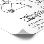 1891 Bicycle Lijst Design Patent Art Print (Hoek)