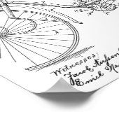 1891  brochure met fietspatroon poster (Hoek)