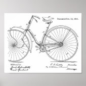 1891  brochure met fietspatroon poster (Voorkant)