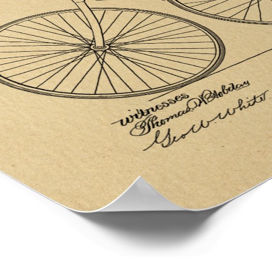 1891  brochure over fietspatroon — Kunstafdrukken Poster (Hoek)