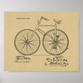 1891  brochure over fietspatroon — Kunstafdrukken Poster (Voorkant)