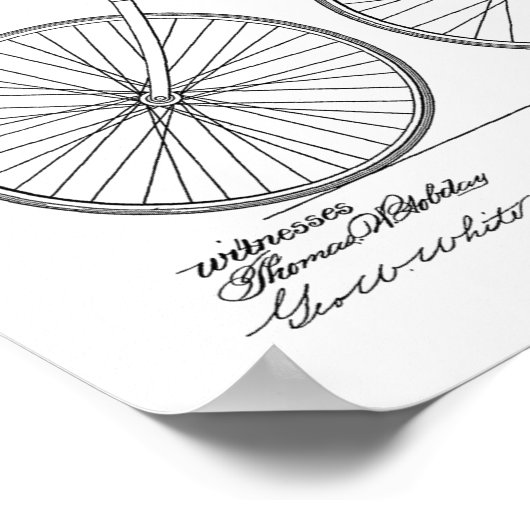 1891  brochure over fietspatroon — Kunstafdrukken Poster (Hoek)