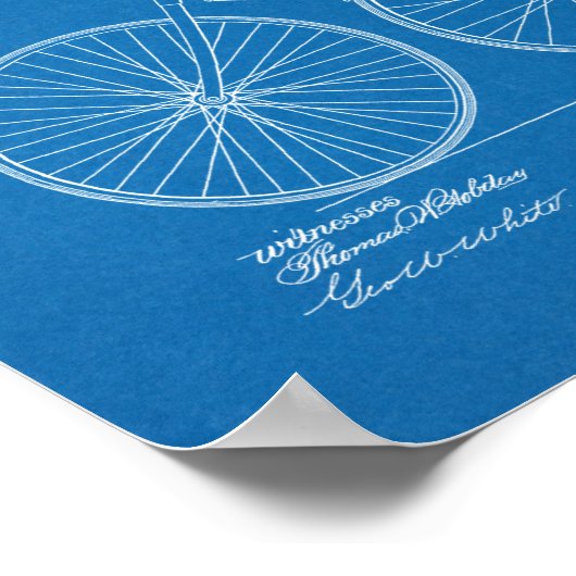 1891  brochure over fietspatroon — Kunstafdrukken Poster (Hoek)