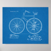 1891  brochure over fietspatroon — Kunstafdrukken Poster (Voorkant)