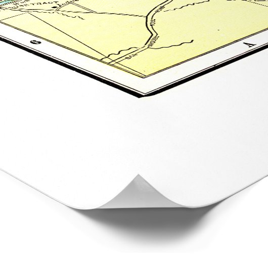 1891 Kaart San Francisco - Poster (Hoek)