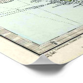 1891 Kaart van Ierland Poster (Hoek)