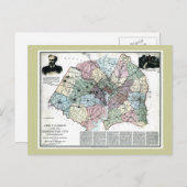 1891 Kaart van Washington City en omringend land (Voorkant / Achterkant)