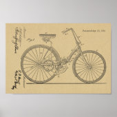 1891 Kettingloze Art voor fietspatronen Poster (Voorkant)