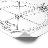 1891 Kunsttekenafdrukken voor fietspatronen Poster (Hoek)