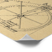 1891 Kunsttekenafdrukken voor fietspatronen Poster (Hoek)