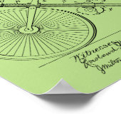 1891 Vintage Tubular Bicycle Patent Art Print (Hoek)