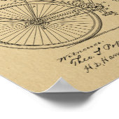 1892 brochure over fietspatroon — Kunstafdrukken Poster (Hoek)