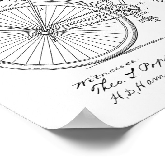 1892 brochure voor fietspatronen poster (Hoek)