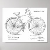 1892 brochure voor fietspatronen poster (Voorkant)