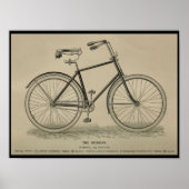 1892  fietsenmagazijn en kunstdrukken poster (Voorkant)